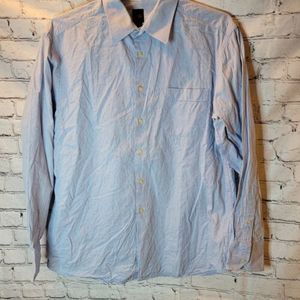 Billy London,‎ light blue jaquard shirt, size 16 1/2